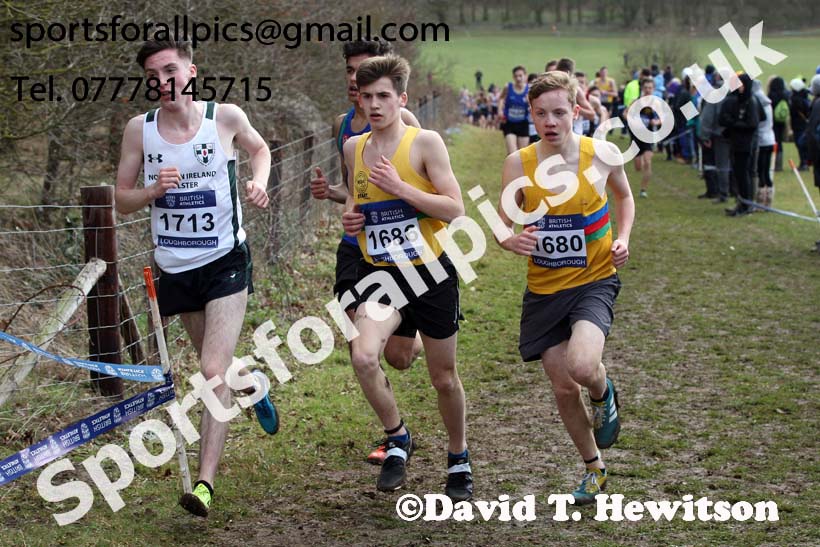 Boys under-15s 2019 British Athletics Inter Counties Cross Country, Prestwood Hall, Loughborough. Photo:  David T. Hewitson/Sports for All Pics